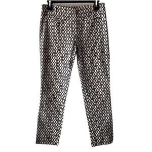 Cartonnier Charlie navy blue/cream print pants for Anthro